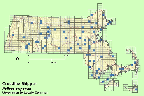 Crossline Skipper map