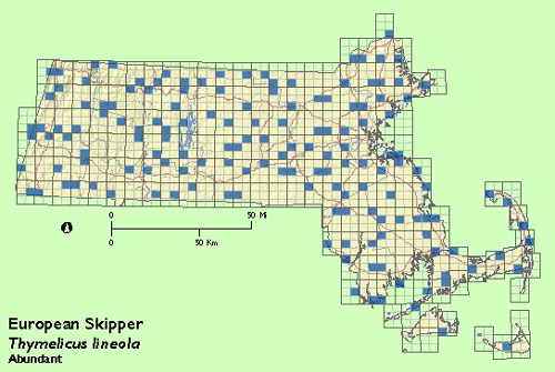 European Skipper map